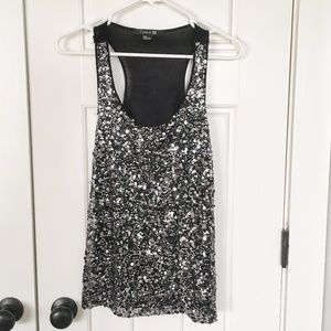 11/16 FOREVER21 SEQUINS & SPARKLE TOP